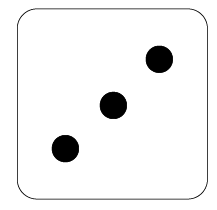 Dice with a 3