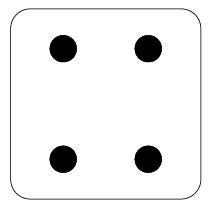 Dice with a 4
