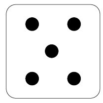 Dice with a 5