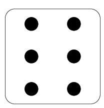 Dice with a 6